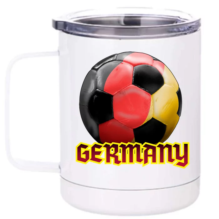 Germany Soccer Logo Front & Back 12oz Stainless Steel Tumbler Cup