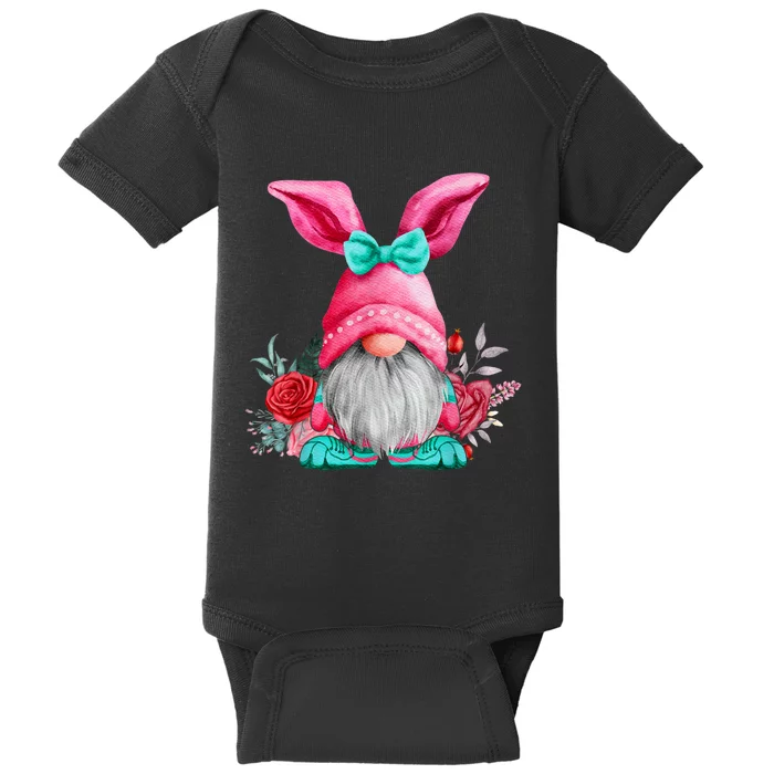 Gnome Easter Spring Gnomes Egg Hunting Baby Bodysuit