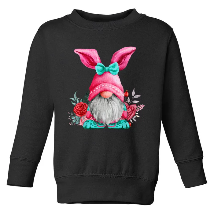 Gnome Easter Spring Gnomes Egg Hunting Toddler Sweatshirt