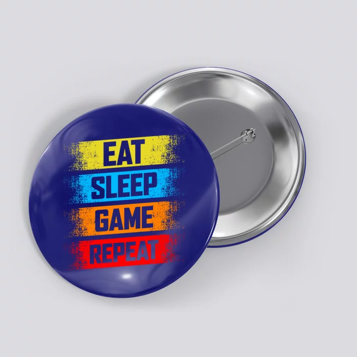 Gaming Eat Sleep Game Repeat Teen Adults Gift Button