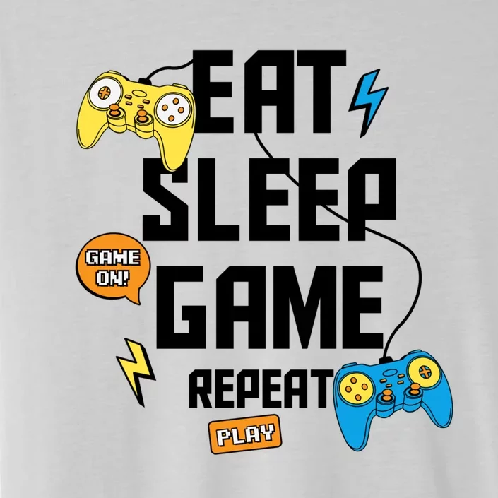 Gw Eat Sleep Game Repeat Meaningful Gift ChromaSoft Performance T-Shirt