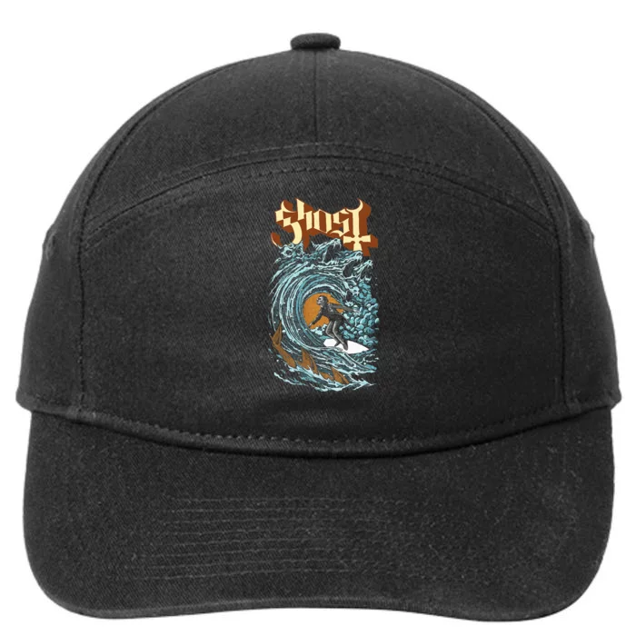 Ghost Evil Surfer 7-Panel Snapback Hat