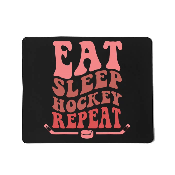 Great Eat Sleep Hockey Repeat Costume Sport gift Mousepad