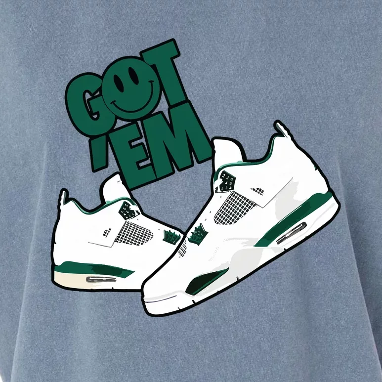 Got Em Smile Matching Oxidized Green 4s Garment-Dyed Women's Muscle Tee