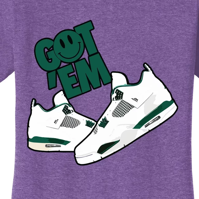 Got Em Smile Matching Oxidized Green 4s Women's T-Shirt