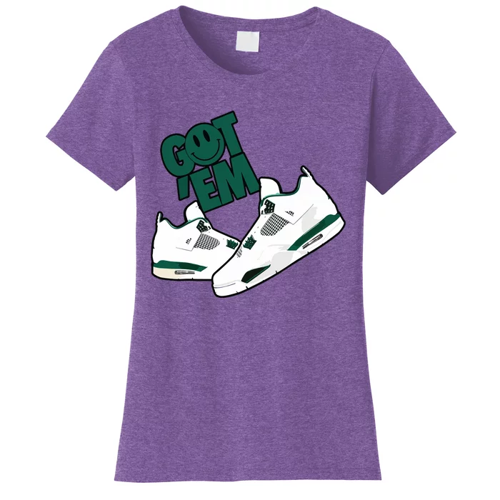 Got Em Smile Matching Oxidized Green 4s Women's T-Shirt