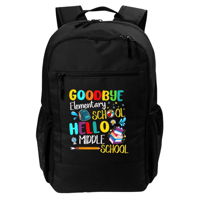 Goodbye Elementary School Hello Middle School Last Day Daily Commute Backpack