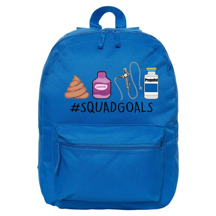 Gi Endo Squad Goals Funny Gi Nurse Colonoscopy Endoscopy Rn Gift 16 in Basic Backpack