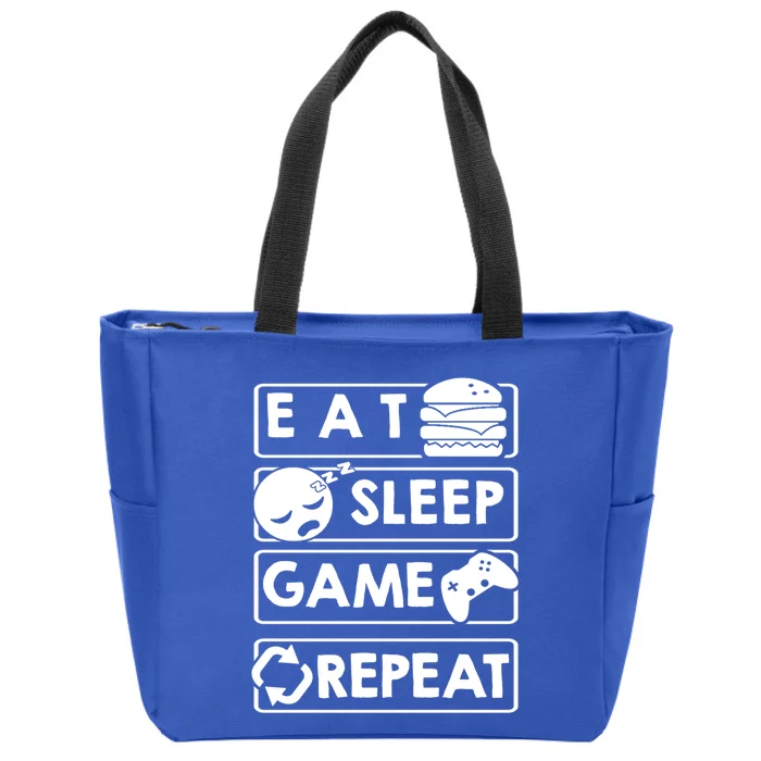 Gaming Eat Sleep Game Repeat Great Gift Zip Tote Bag