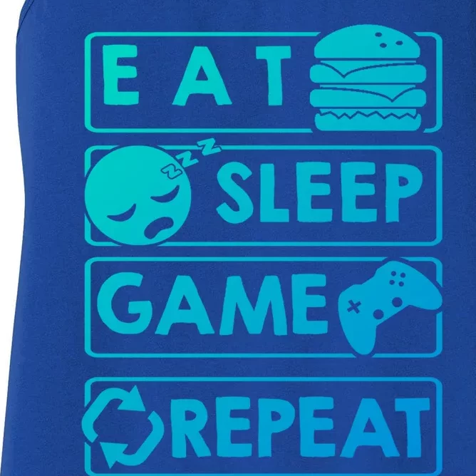 Gaming Eat Sleep Game Repeat Great Gift Women's Racerback Tank