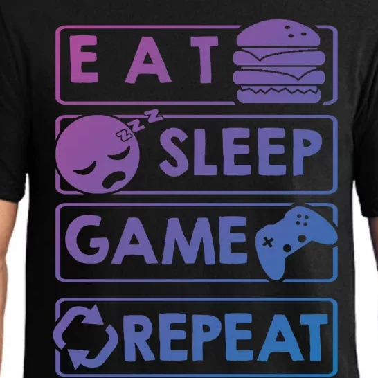 Gaming Eat Sleep Game Repeat Great Gift Pajama Set