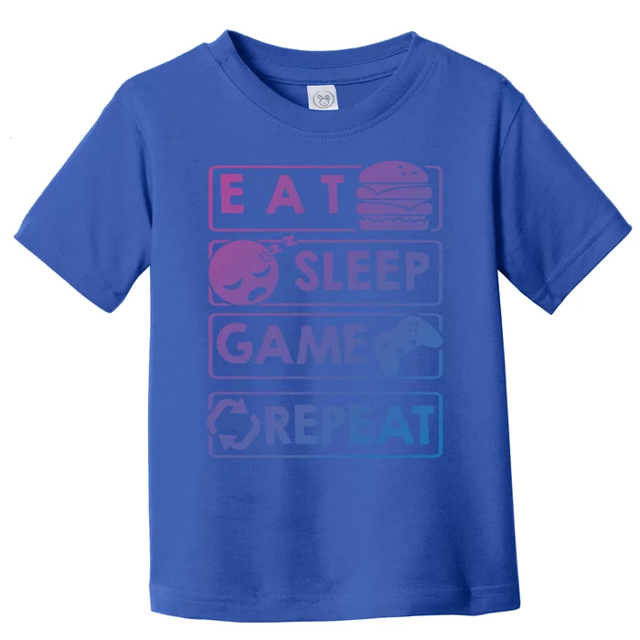 Gaming Eat Sleep Game Repeat Great Gift Toddler T-Shirt