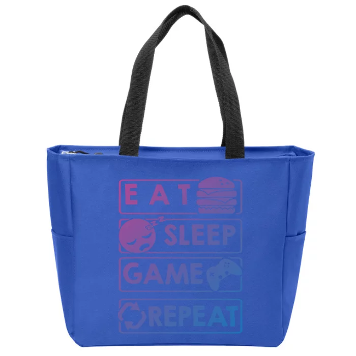 Gaming Eat Sleep Game Repeat Great Gift Zip Tote Bag