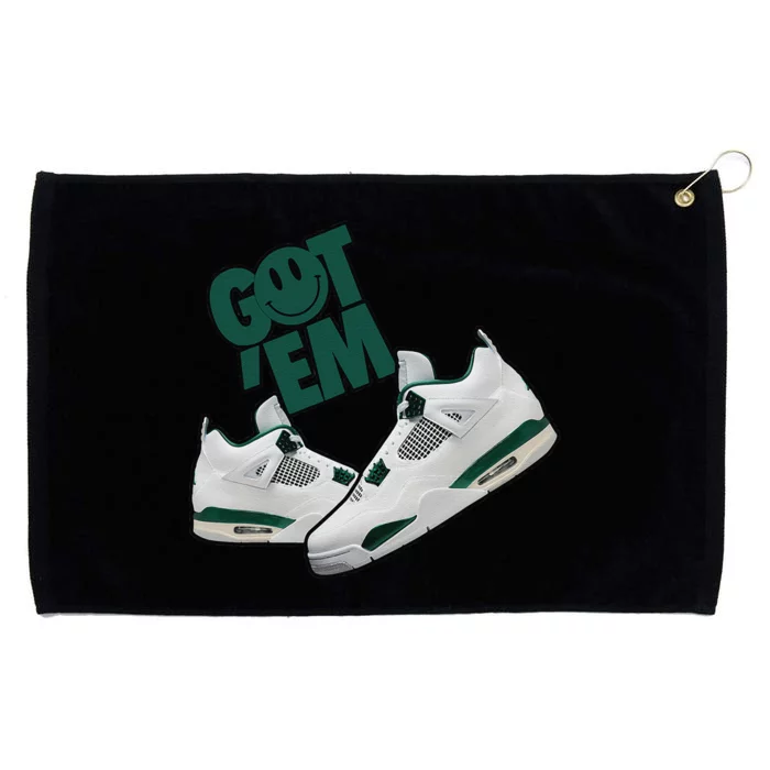 Got Em Smile Matching Oxidized Green 4s Gift Grommeted Golf Towel