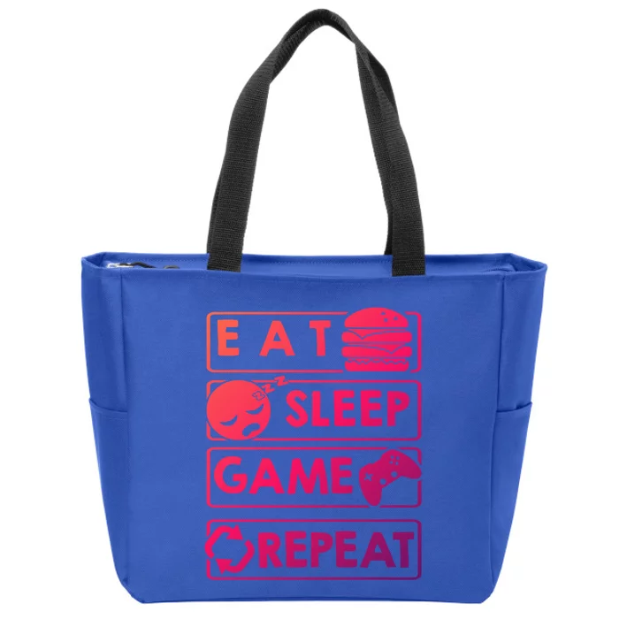 Gaming Eat Sleep Game Repeat Great Gift Zip Tote Bag