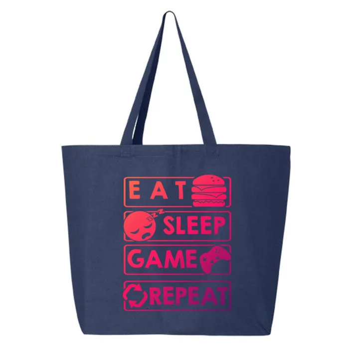 Gaming Eat Sleep Game Repeat Great Gift 25L Jumbo Tote