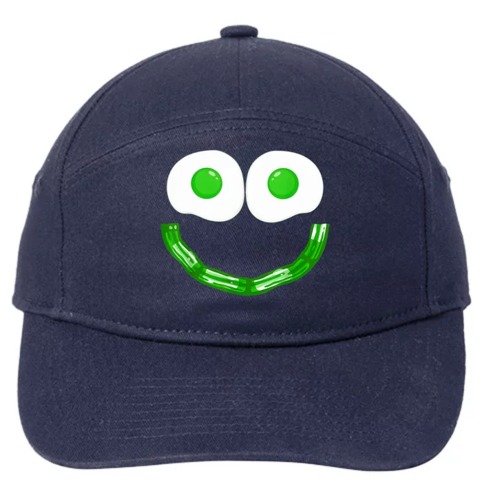 Green Eggs Smile Brunch Breakfast 7-Panel Snapback Hat