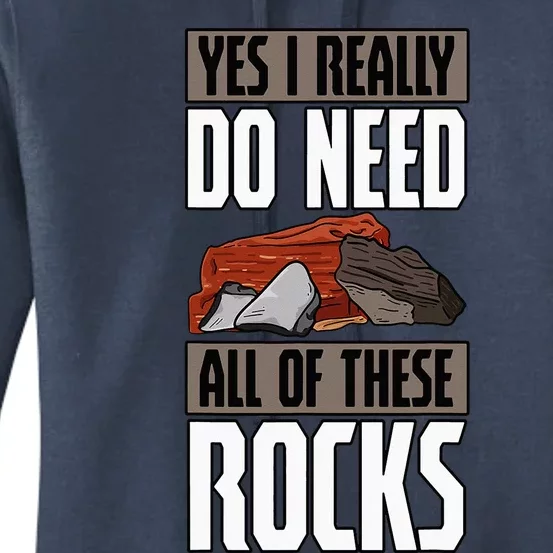 Geology Earth Scientists Geologists Mineral Collectors Rock Women's Pullover Hoodie