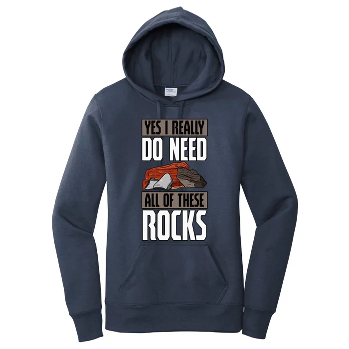 Geology Earth Scientists Geologists Mineral Collectors Rock Women's Pullover Hoodie