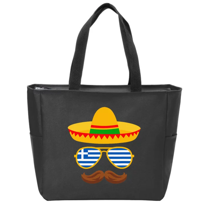 Greek Easter Sunglasses Cinco De Mayo Mexican Zip Tote Bag