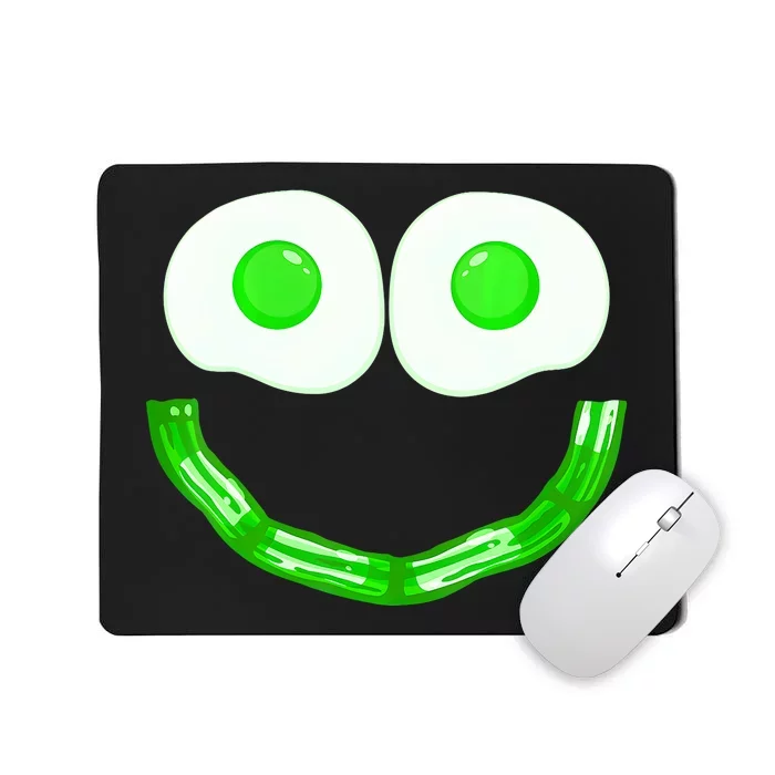 Green Eggs Smile Brunch Breakfast Mousepad