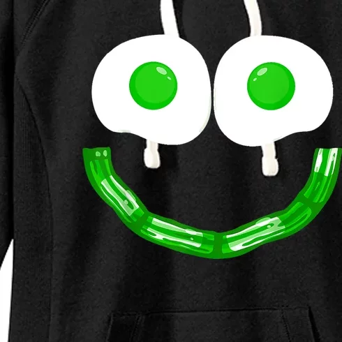 Green Eggs Smile Brunch Breakfast Women's Fleece Hoodie