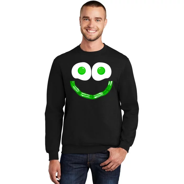 Green Eggs Smile Brunch Breakfast Tall Sweatshirt