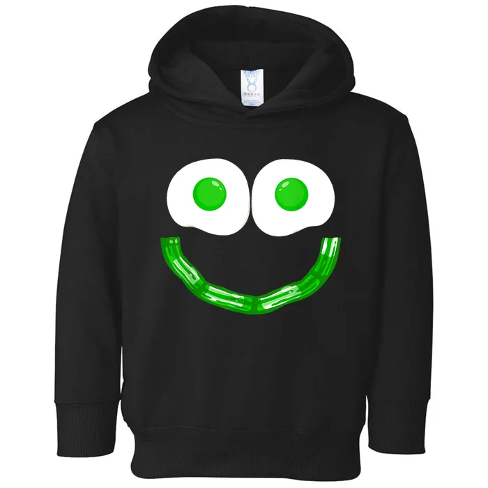 Green Eggs Smile Brunch Breakfast Toddler Hoodie