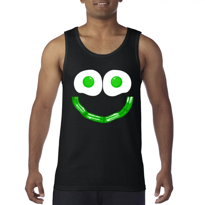 Green Eggs Smile Brunch Breakfast Tank Top