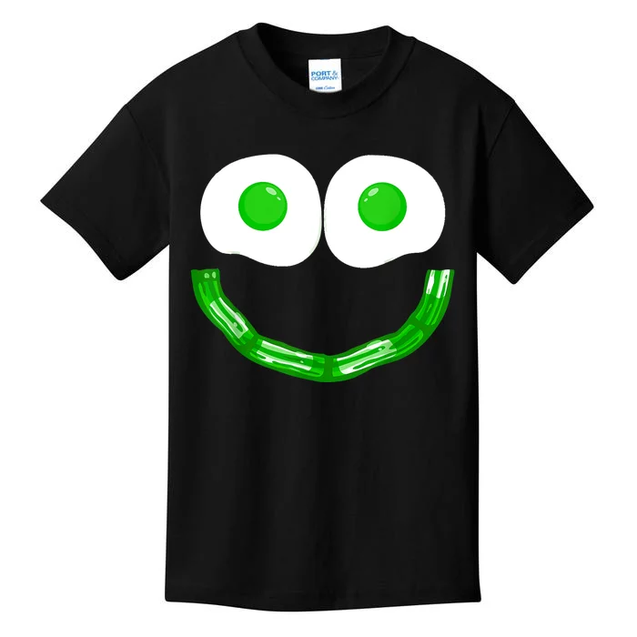 Green Eggs Smile Brunch Breakfast Kids T-Shirt