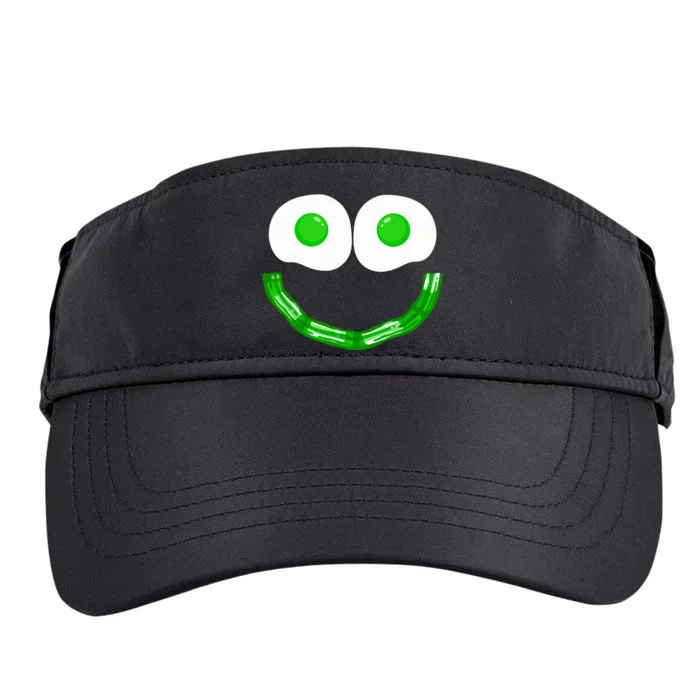 Green Eggs Smile Brunch Breakfast Adult Drive Performance Visor