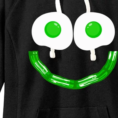 Green Eggs Smile Brunch Breakfast Women's Fleece Hoodie