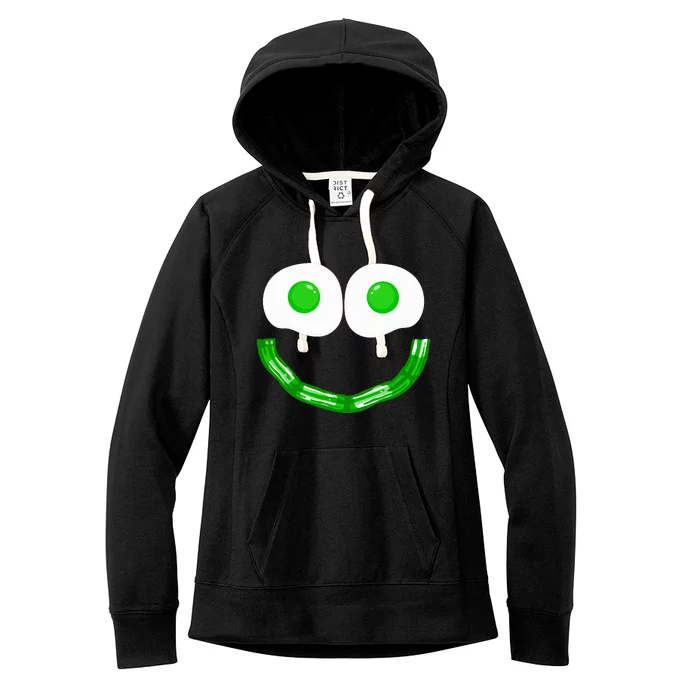 Green Eggs Smile Brunch Breakfast Women's Fleece Hoodie