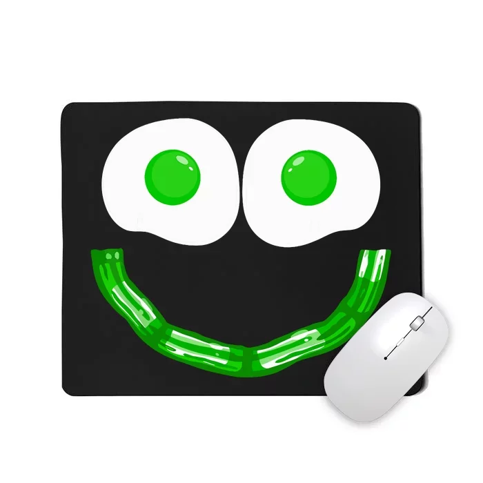 Green Eggs Smile Brunch Breakfast Mousepad