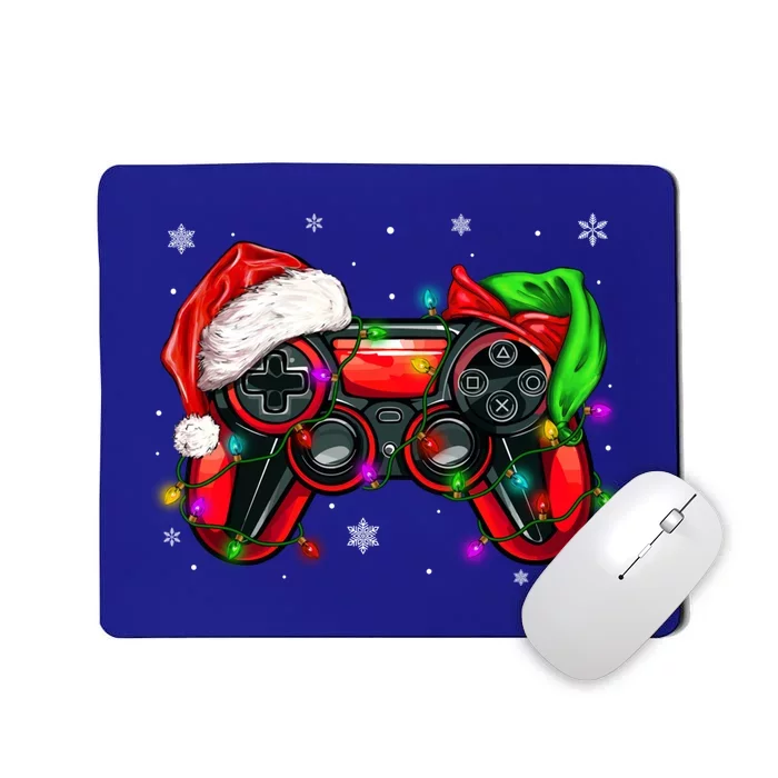 Gamer Elf Santa Family Matching Group Christmas Video Game Great Gift Mousepad