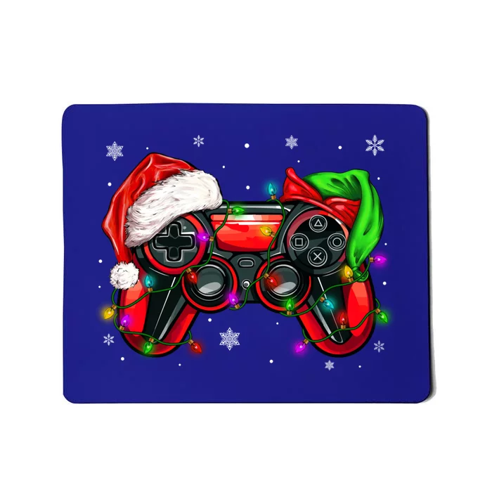 Gamer Elf Santa Family Matching Group Christmas Video Game Great Gift Mousepad