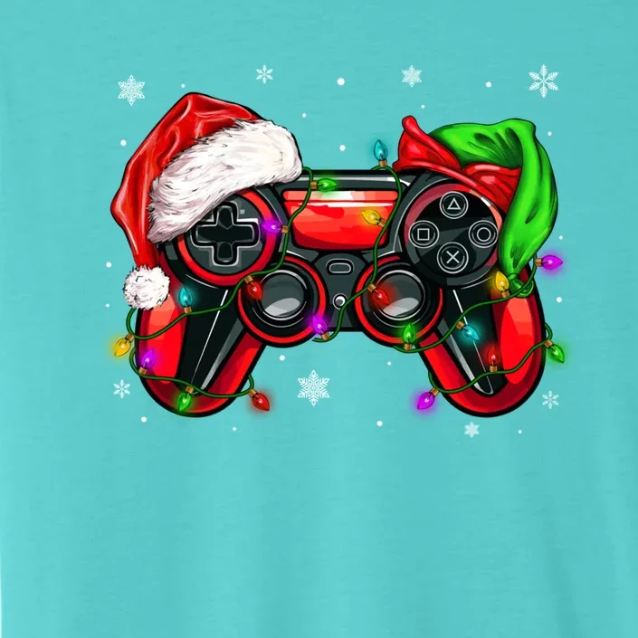 Gamer Elf Santa Family Matching Group Christmas Video Game Great Gift ChromaSoft Performance T-Shirt