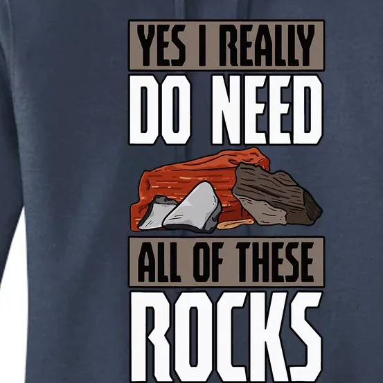 Geology Earth Scientists Geologists Mineral Collectors Rock Women's Pullover Hoodie