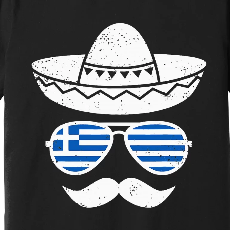 Greek Easter Sunglasses Cinco De Mayo Mexican Premium T-Shirt