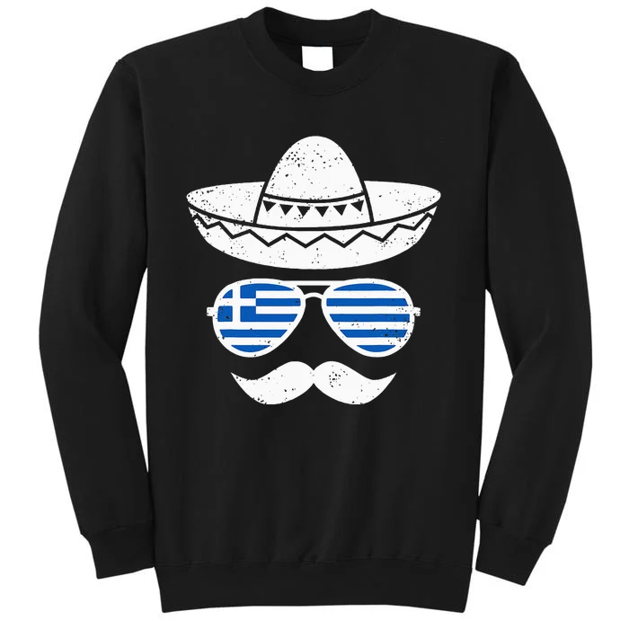 Greek Easter Sunglasses Cinco De Mayo Mexican Tall Sweatshirt