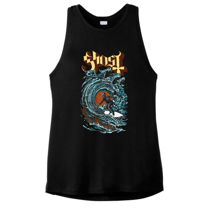 Ghost Evil Surfer Ladies Tri-Blend Wicking Tank