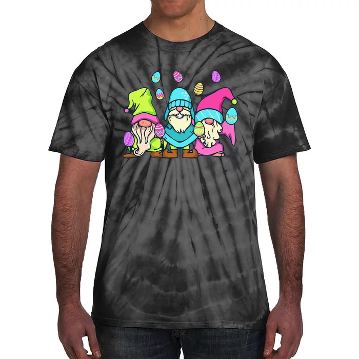 Gnome Easter Shirt Funny Easter Day With Gnomes Tie-Dye T-Shirt