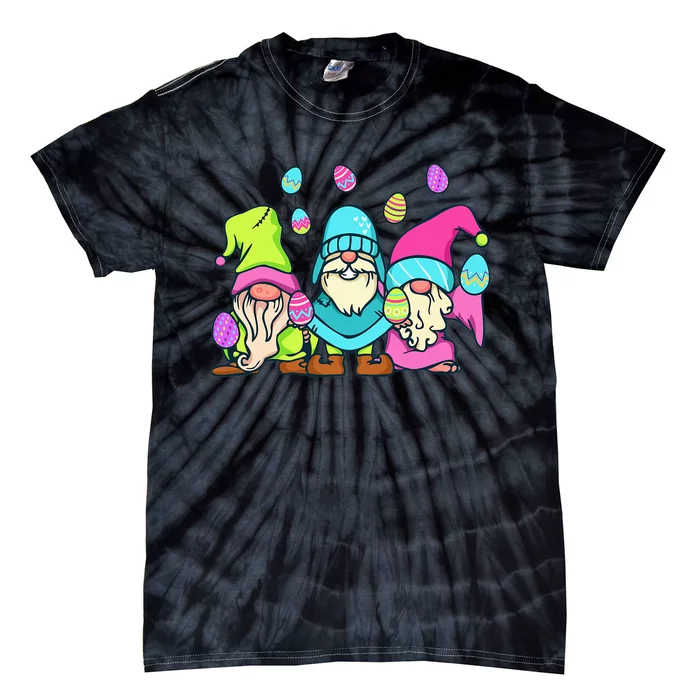 Gnome Easter Shirt Funny Easter Day With Gnomes Tie-Dye T-Shirt