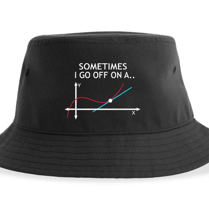 Geek Equation Study Solve Sometimes I Go Off On A Tangent Sustainable Bucket Hat