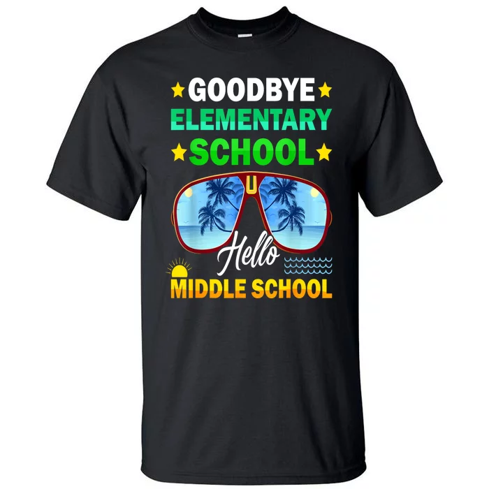 Goodbye Elementary School On My Way To Middle School Tall T-Shirt