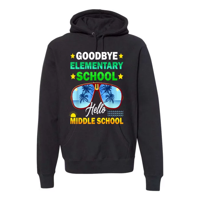 Goodbye Elementary School On My Way To Middle School Premium Hoodie