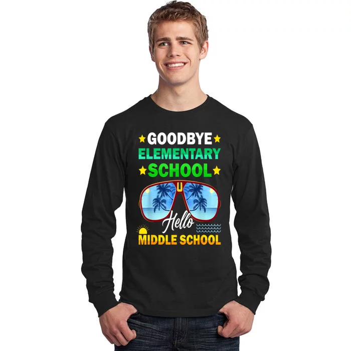 Goodbye Elementary School On My Way To Middle School Tall Long Sleeve T-Shirt