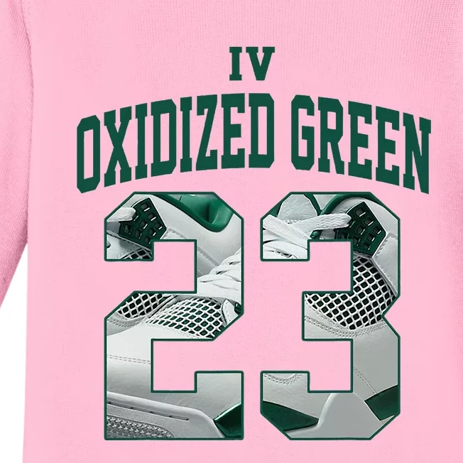 Got Em Streetwear Matching Oxidized Green Baby Long Sleeve Bodysuit