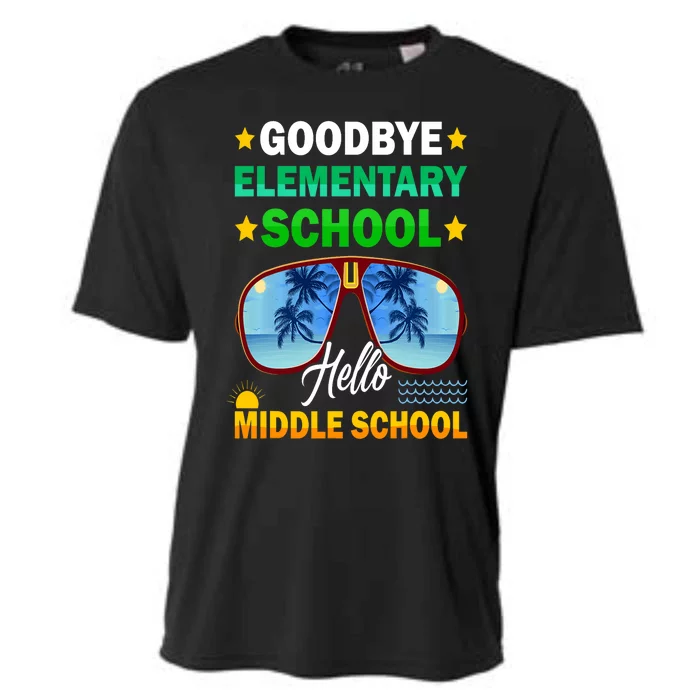 Goodbye Elementary School On My Way To Middle School Cooling Performance Crew T-Shirt