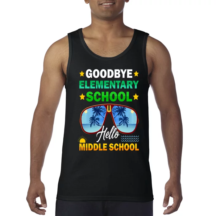 Goodbye Elementary School On My Way To Middle School Tank Top